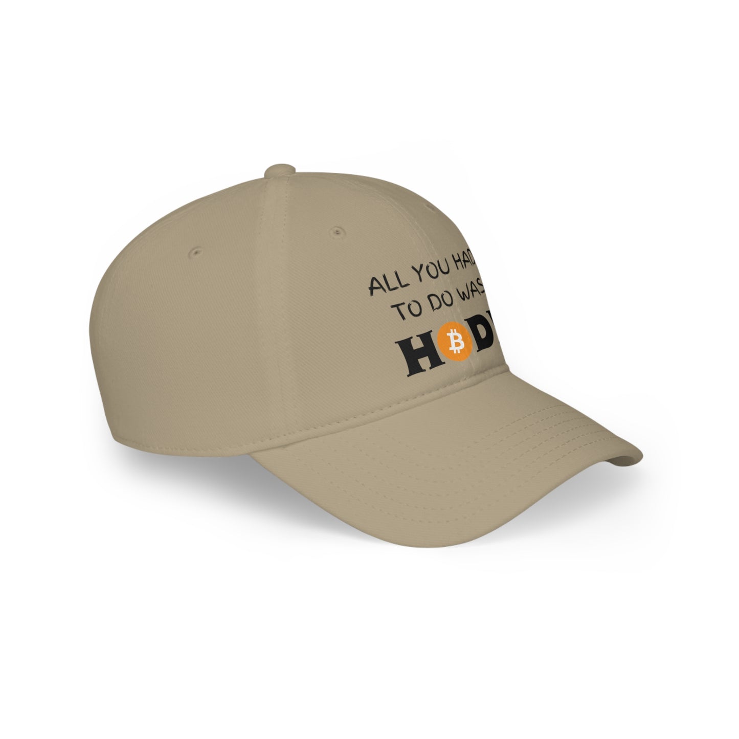 All you had to do was HODL | Crypto | Bitcoin | Low Profile Baseball Cap